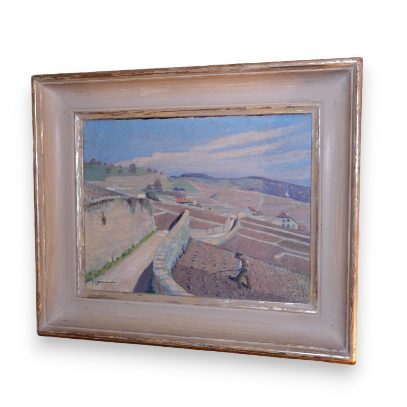 Paintings | Oil on canvas mounted on board LEPINARD Moinat SA – Antiques and home décor