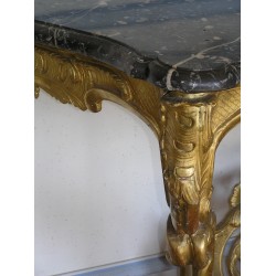 Louis XV console table. Grey marble top. From  Moinat SA  - Antiques and home décor