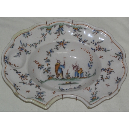 Earthenware barber’s chair, Chinese-style decoration, from  Moinat SA  - Antiques and home décor