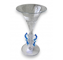 Verre sur pied en verre de Murano