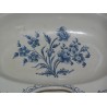 Earthenware barber’s chair, blue and white decoration, by Moinat SA – Antiques and home décor