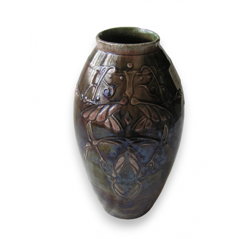  Vase de Thoune Art Nouveau en faïence sur  Moinat SA  - Antiquités décoration
