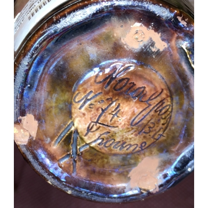  Vase de Thoune Art Nouveau en faïence sur  Moinat SA  - Antiquités décoration