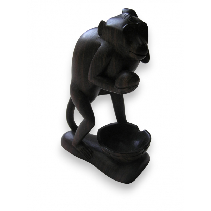 Sculpture en ébène \"Singe\"