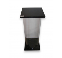 Colonne en plexiglas transparent