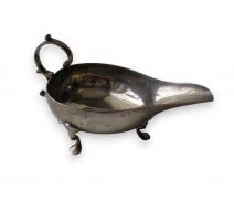 Saucière sur pieds, en argent