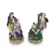 Paire de groupes en porcelaine de Derby