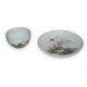 Tasse et sous-tasse en porcelaine