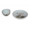 Tasse et sous-tasse en porcelaine