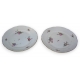 Paire d'assiettes en porcelaine