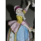 Statue "Femme et homme", en porcelaine