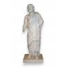 Statue en marbre blanc, tête d'époque grecque