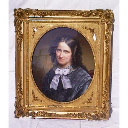 Pastel «Par de retratos».  en Moinat SA  - Antigüedades y decoración -  Gouaches, acuarelas, pasteles