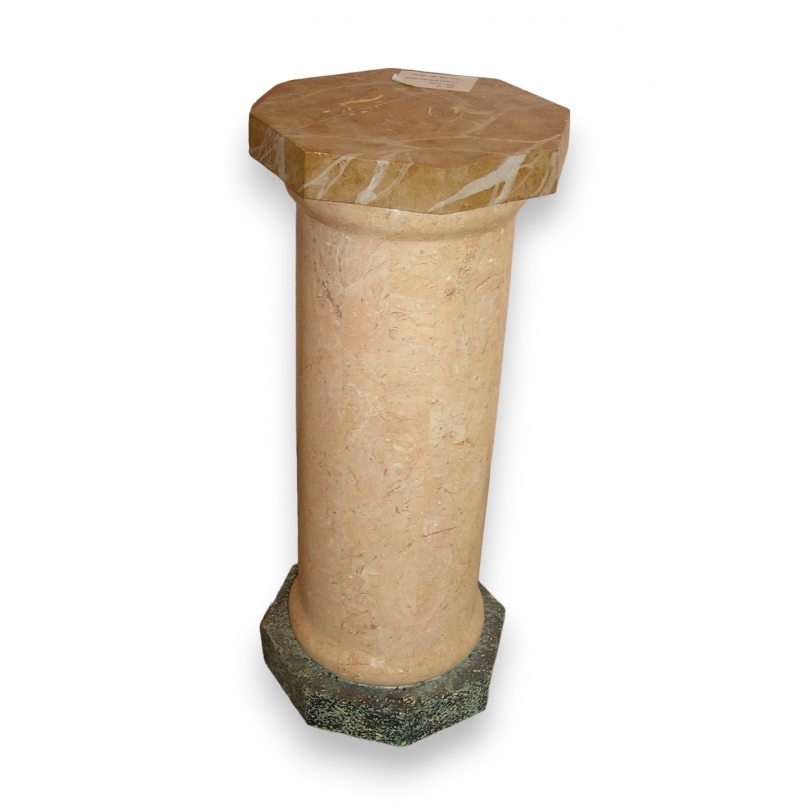 Colonne peinte faux marbre