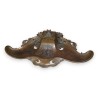 Encrier-plumier Art Nouveau en étain