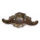 Encrier-plumier Art Nouveau en étain
