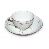Tasse et sous-tasse en porcelaine