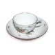 Tasse et sous-tasse en porcelaine
