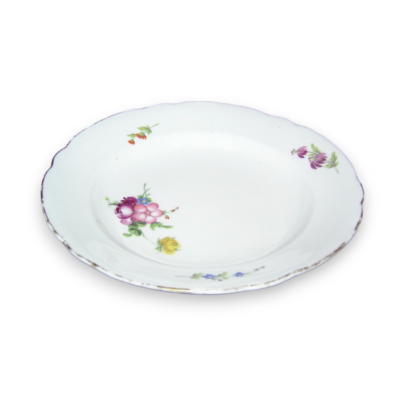 Porcelain plate, Vieux Nyon, by Moinat SA – Antiques and home décor