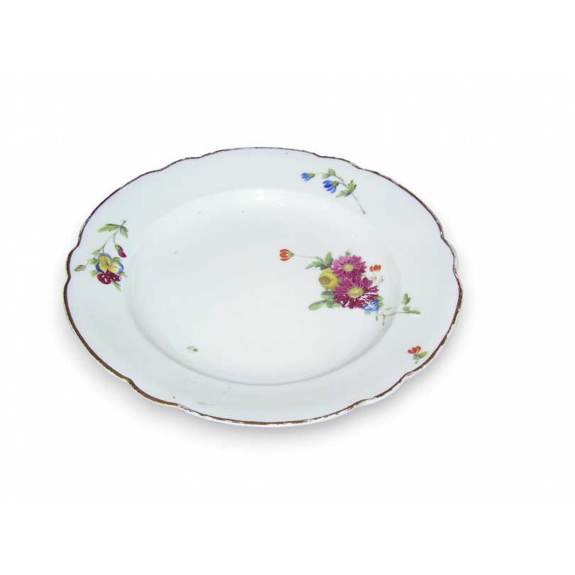 Porcelain plate, Vieux Nyon, by Moinat SA – Antiques and home décor