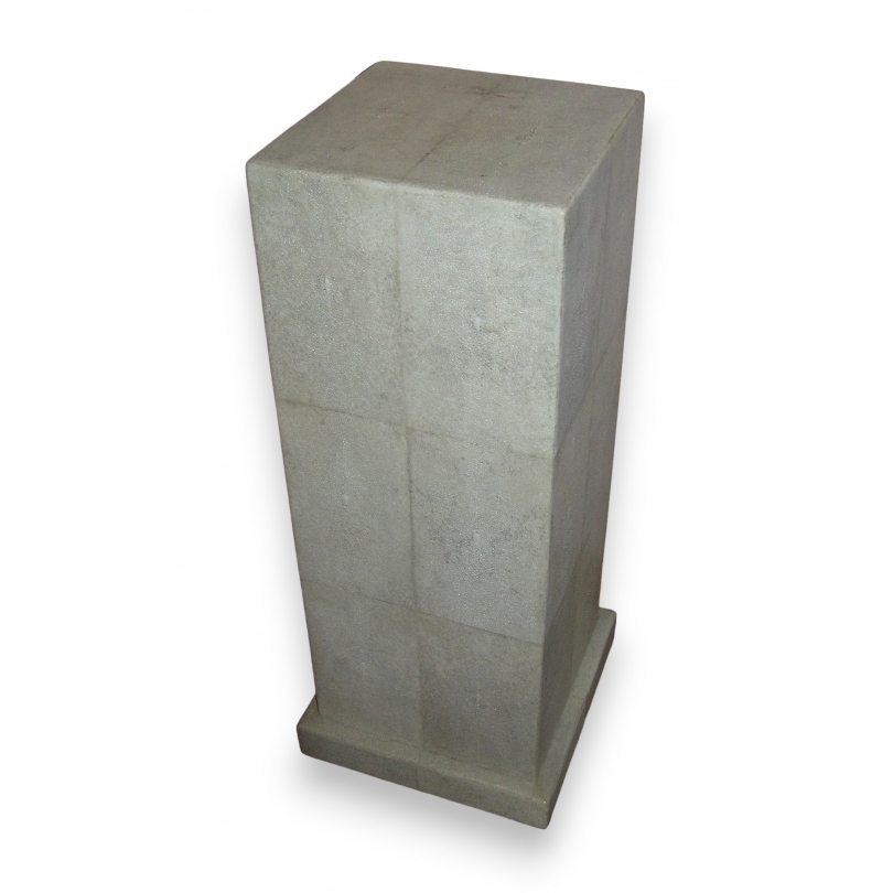 Colonne Art Déco en galuchat, coloris beige