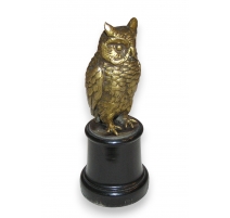 Grand duc (hibou) en bronze