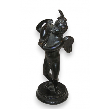 Bronze \"Homme avec poisson\"