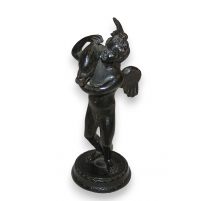 Bronze "Homme avec poisson"