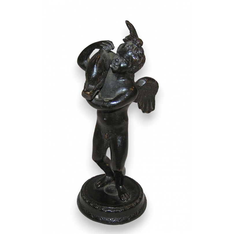 Bronze "Homme avec poisson"