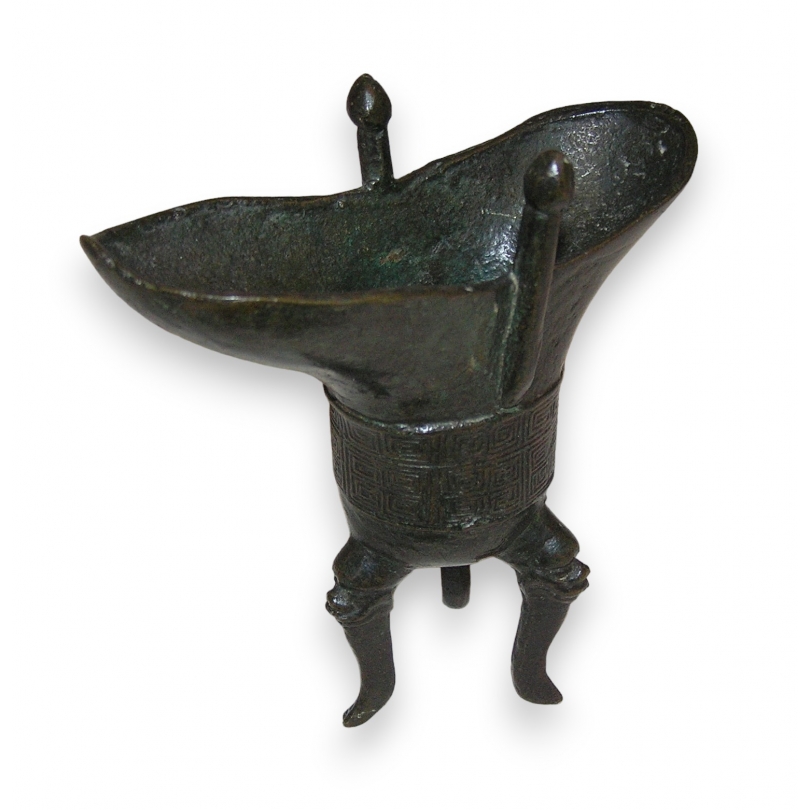 Vase jue Tang en bronze