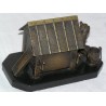 Bronze \"Chien\" avec niche en marbre noir