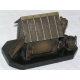 Bronze "Chien" avec niche en marbre noir