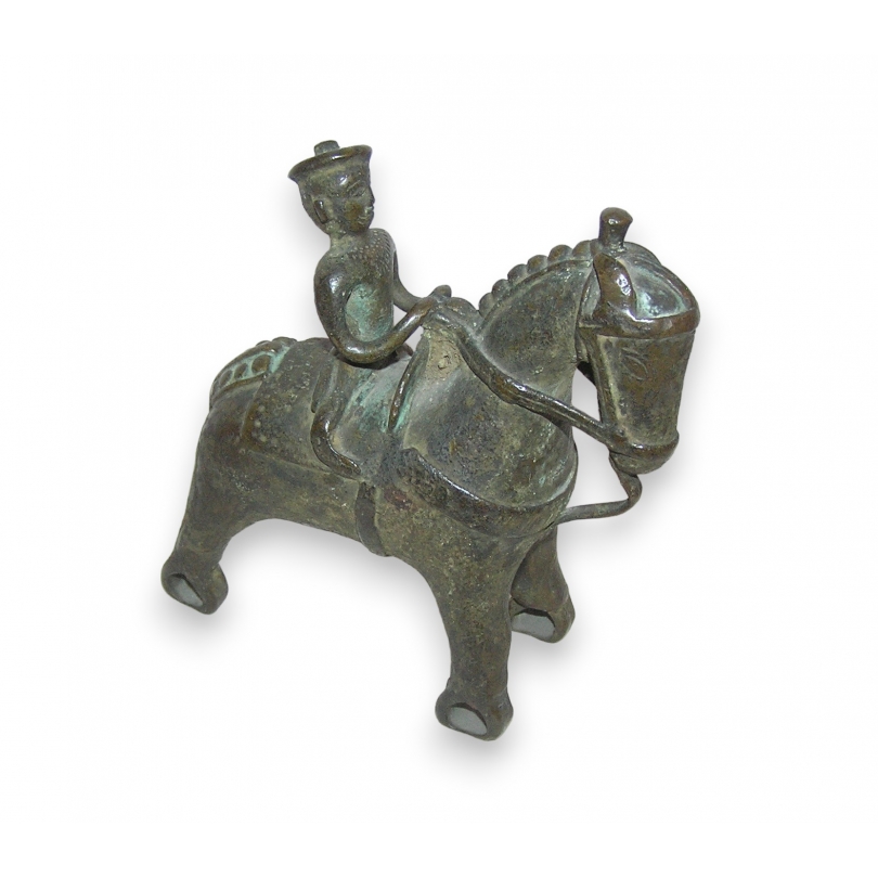 Jouet indien en bronze