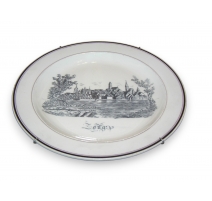 Assiette "Zoug" en faïence Baylon