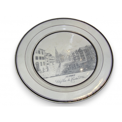 Assiette \"Altdorf\" en faïence Baylon