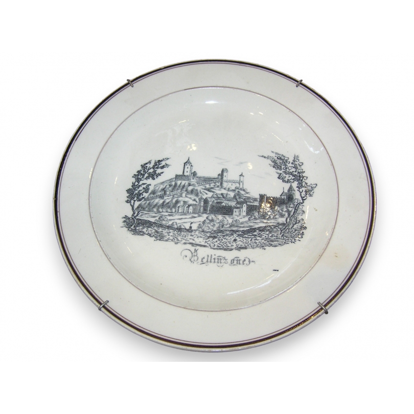 "Bellinzone" earthenware plate by Moinat SA – Antiques and home décor
