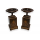 Paire de coupes Charles X en bois