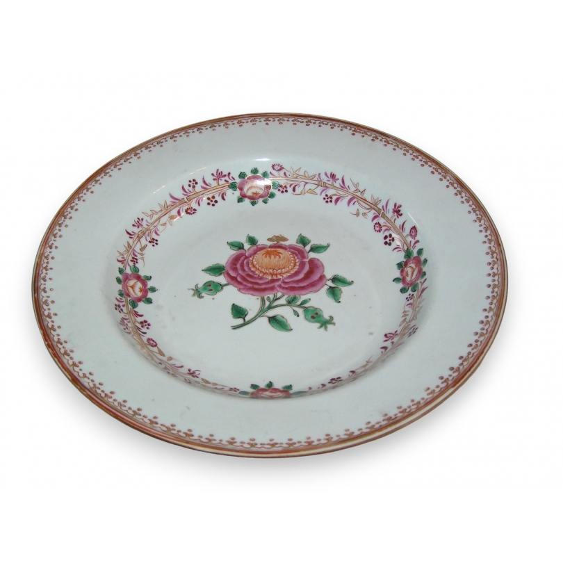 Assiette creuse en porcelaine chinoise