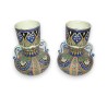  Paire de vases de Thoune, décor émaillé sur  Moinat SA  - Antiquités décoration