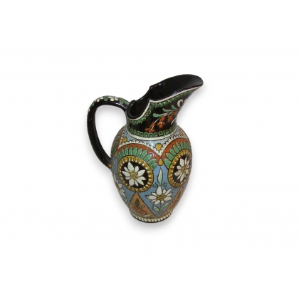 Pot, Thun porcelain, enamel decoration