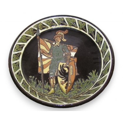 Plat en faïence de Thoune \"Soldat