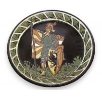 Plat en faïence de Thoune "Soldat