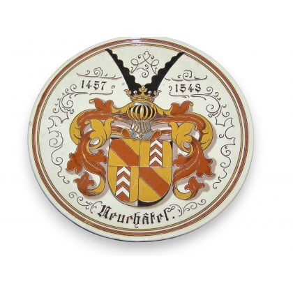 Plat en faïence de Thoune \"Neuchâtel\"