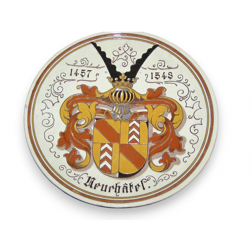 Plat en faïence de Thoune "Neuchâtel"