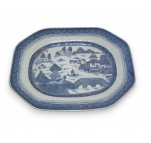 Plat rectangulaire en porcelaine