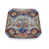 Assiette à pans coupés en porcelaine IMARI