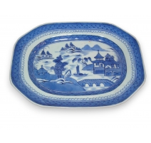 Plat rectangulaire en porcelaine