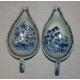Paire de saucières en porcelaine