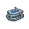 Soupière avec présentoir en porcelaine