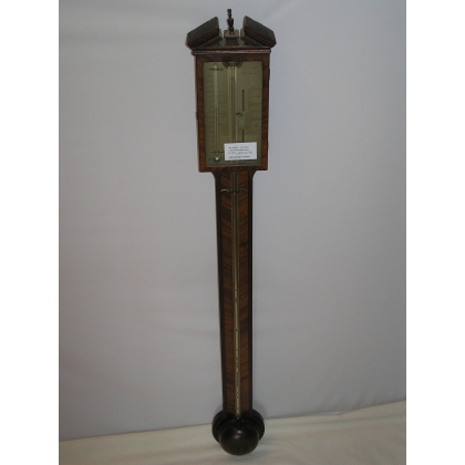 Barometer, English mahogany